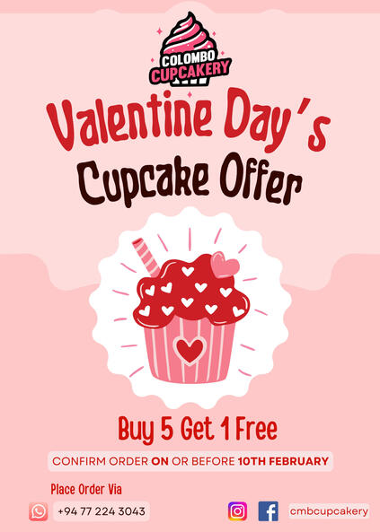 Colombo Cupcakery Event Poster
